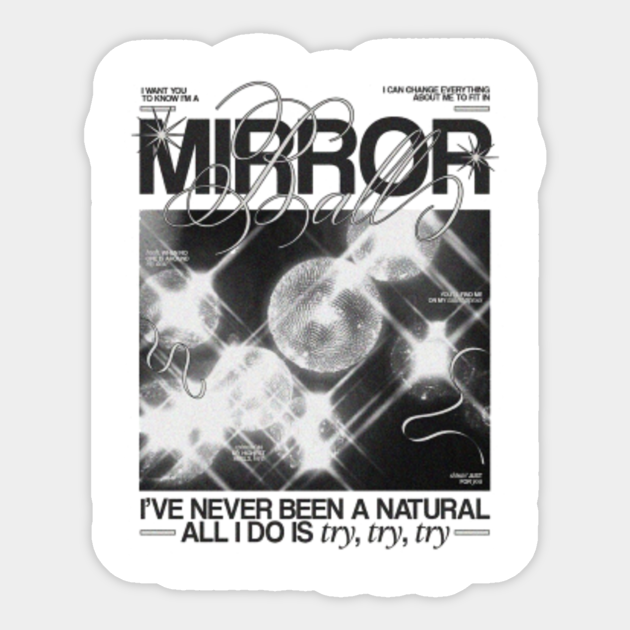 Mirrorball Taylor Swift Music Is Life Sticker TeePublic